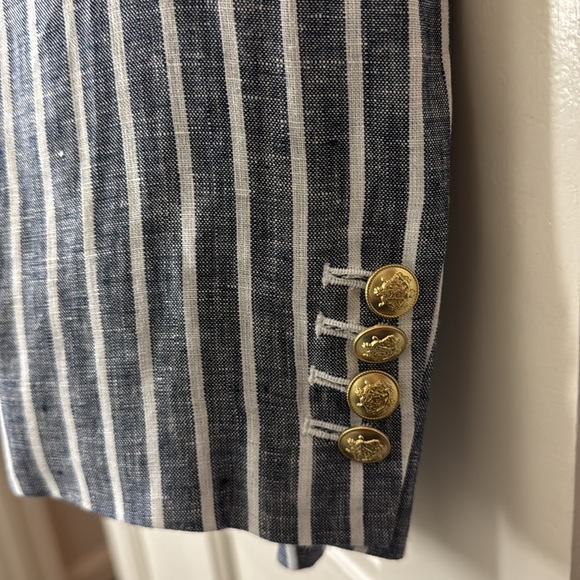 J.Crew Alfie blazer in striped linen BX807 - Picture 10 of 11